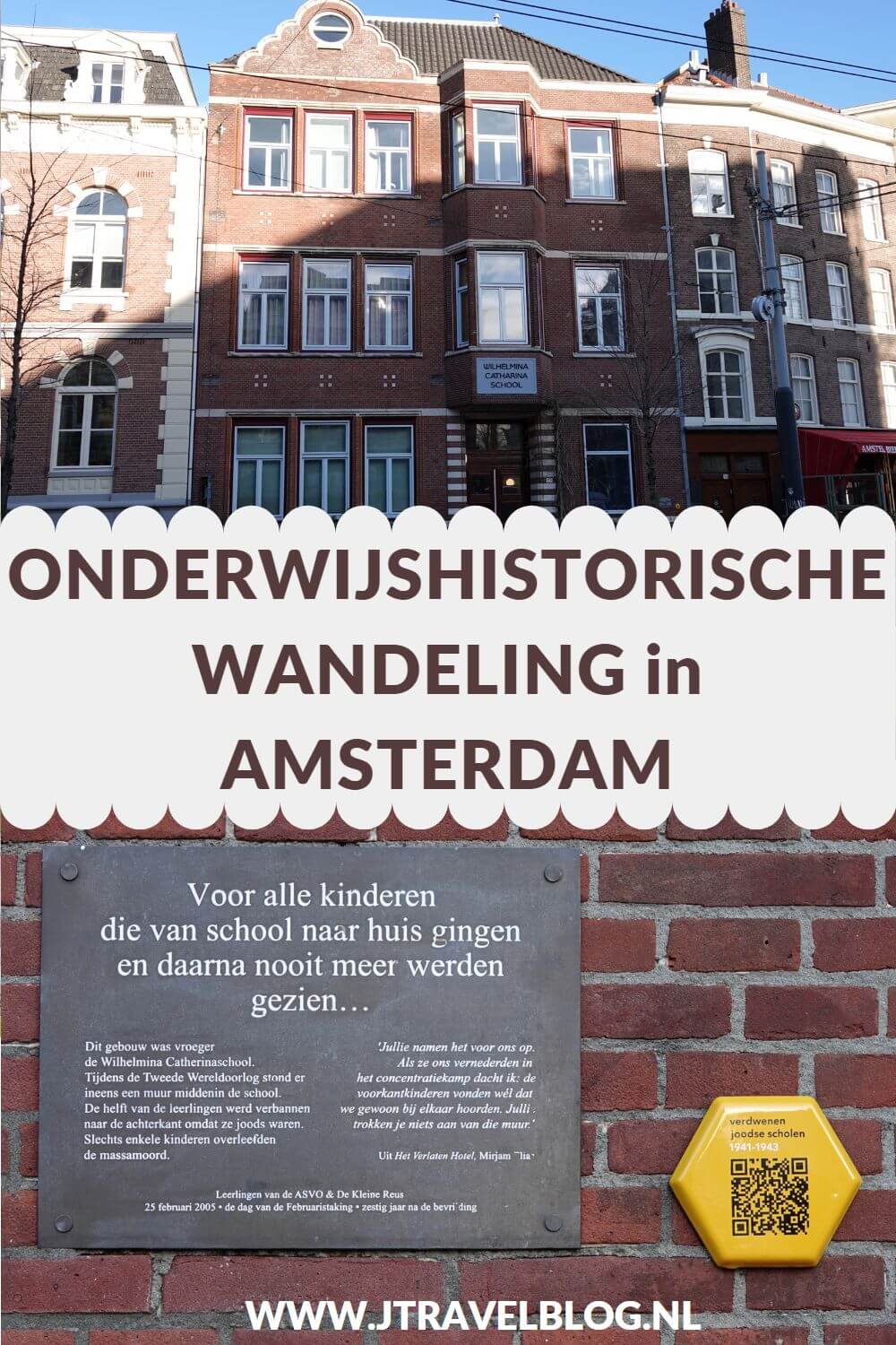 Ik maakte een onderwijshistorische wandeling in Amsterdam. De wandeling begint op Amsterdam CS en langs het IJ en door de Jordaan naar het Vondelpark en het Museumplein, het Frederiksplein naar de Plantagebuurt en via de NEMO terug naar Amsterdam CS. Allemaal langs een paar belangrijke plekken voor het onderwijs. Alles over deze onderwijshistorische wandeling in Amsterdam lees je in deze blog. #onderwijshistorischewandeling #amsterdam #wandelen #jtravelblog #jtravel
