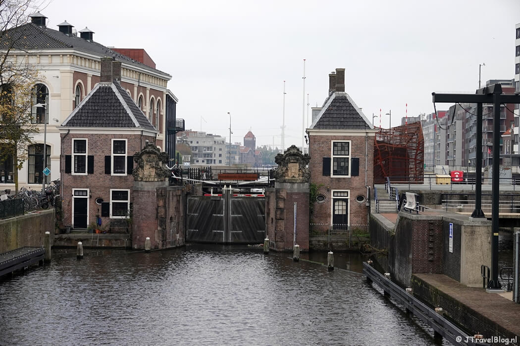 Wilhelminasluis tijdens de Tsaar Peterroute in Zaandam