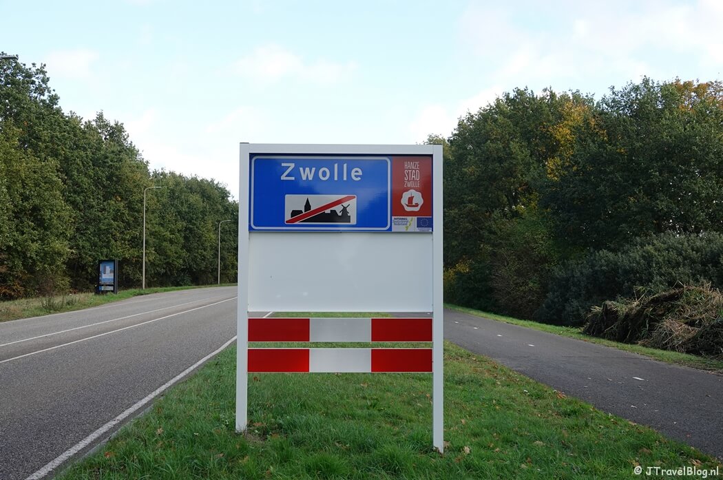 Zwolle uit tijdens de 20e etappe van het Westerborkpad