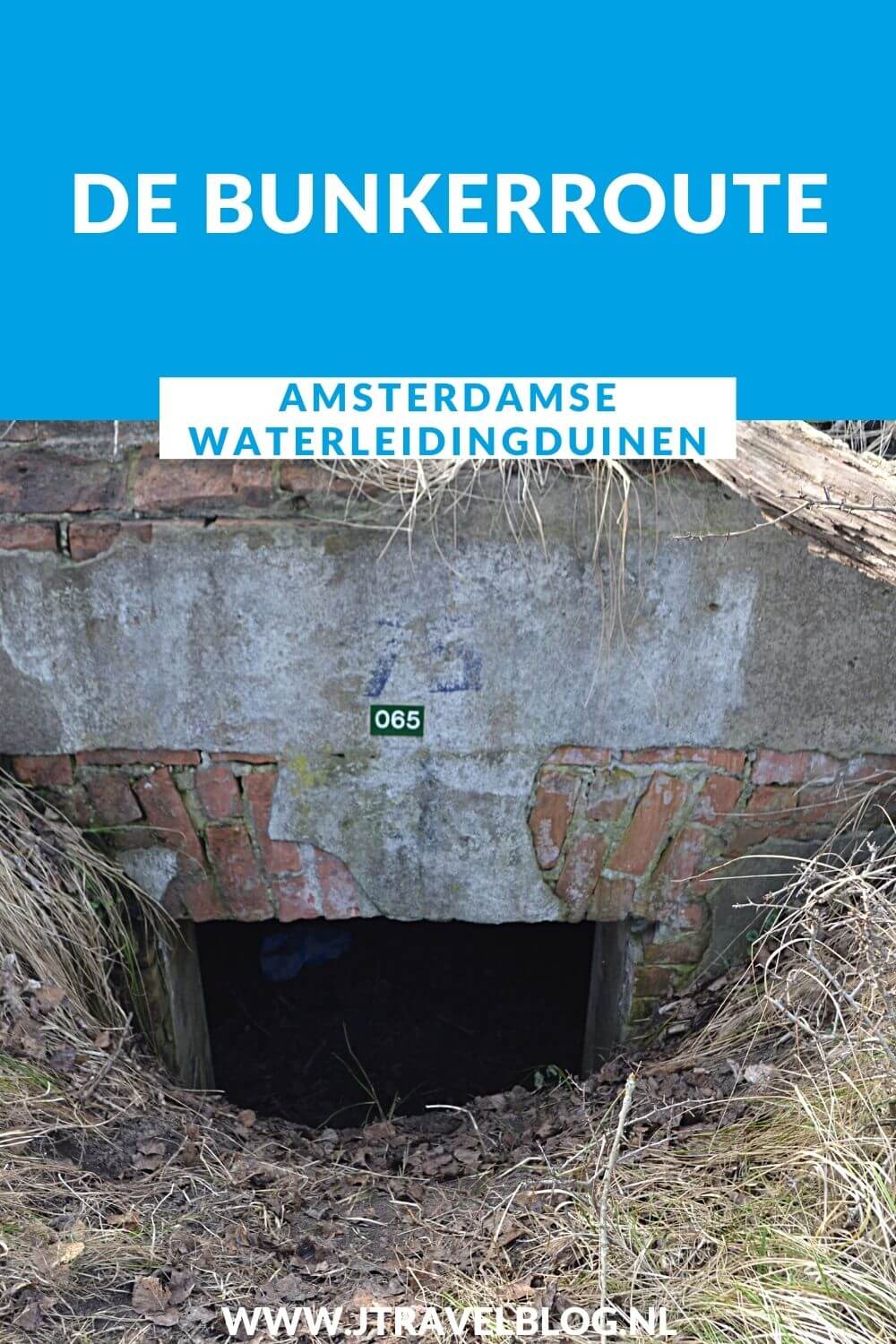 Ik wandelde de bunkerroute vanaf ingang Zandvoortselaan in de Amsterdamse Waterleidingduinen. Alles over deze bunkerroute lees je in deze blog. #awd #bunkerroute #bunkers #ingangzandvoortselaan #wandelen #hiken #jtravel #jtravelblog