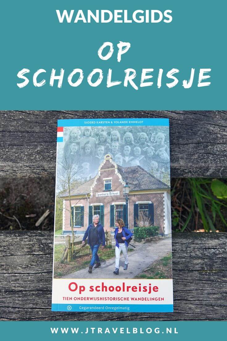 De wandelgids 'Op schoolreisje' bevat 10 onderwijshistorische wandelingen met een lengte tussen 7 en 16 kilometer in Nederland, van Zwolle tot Haarlem en van Earnewâld tot aan Rotterdam. Wandel je mee? #wandelen #schoolreisje #wandelgids #gegarandeerdonregelmatig #jtravel #jtravelblog