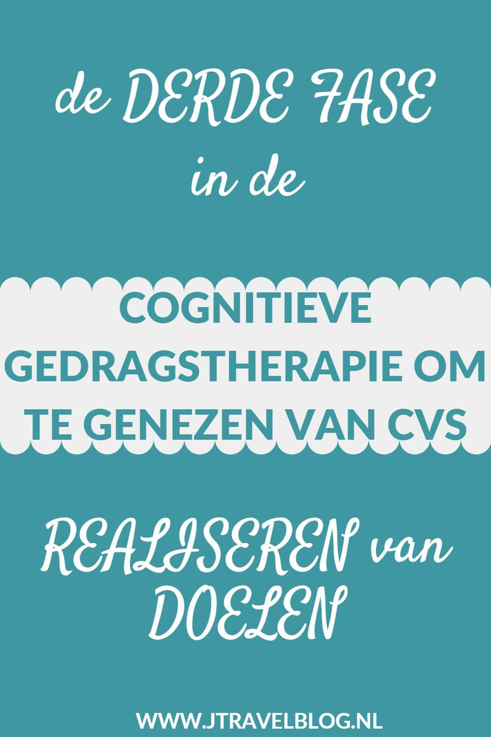 Al jaren lijd ik aan Chronische vermoeidheid/CVS/ME. Ik volg de cognitieve gedragstherapie. Meer over de derde fase in deze therapie lees je hier. Lees je mee? #me #cvs #chronischevermoeidheid #chronischvermoeidheidssyndroom #cognitievegedragstherapie #doelenrealiseren #jtravel #jtravelblog