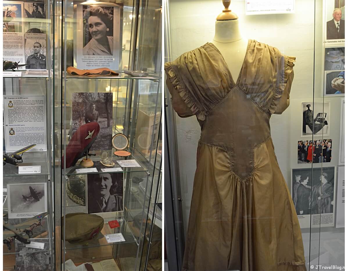 Spullen van Jos Gemmeke, geheim agente van de BBO (Bureau Bijzondere Opdrachten) in het CRASH Luchtoorlog- & Verzetsmuseum ’40-’45 in Aalsmeerderbrug