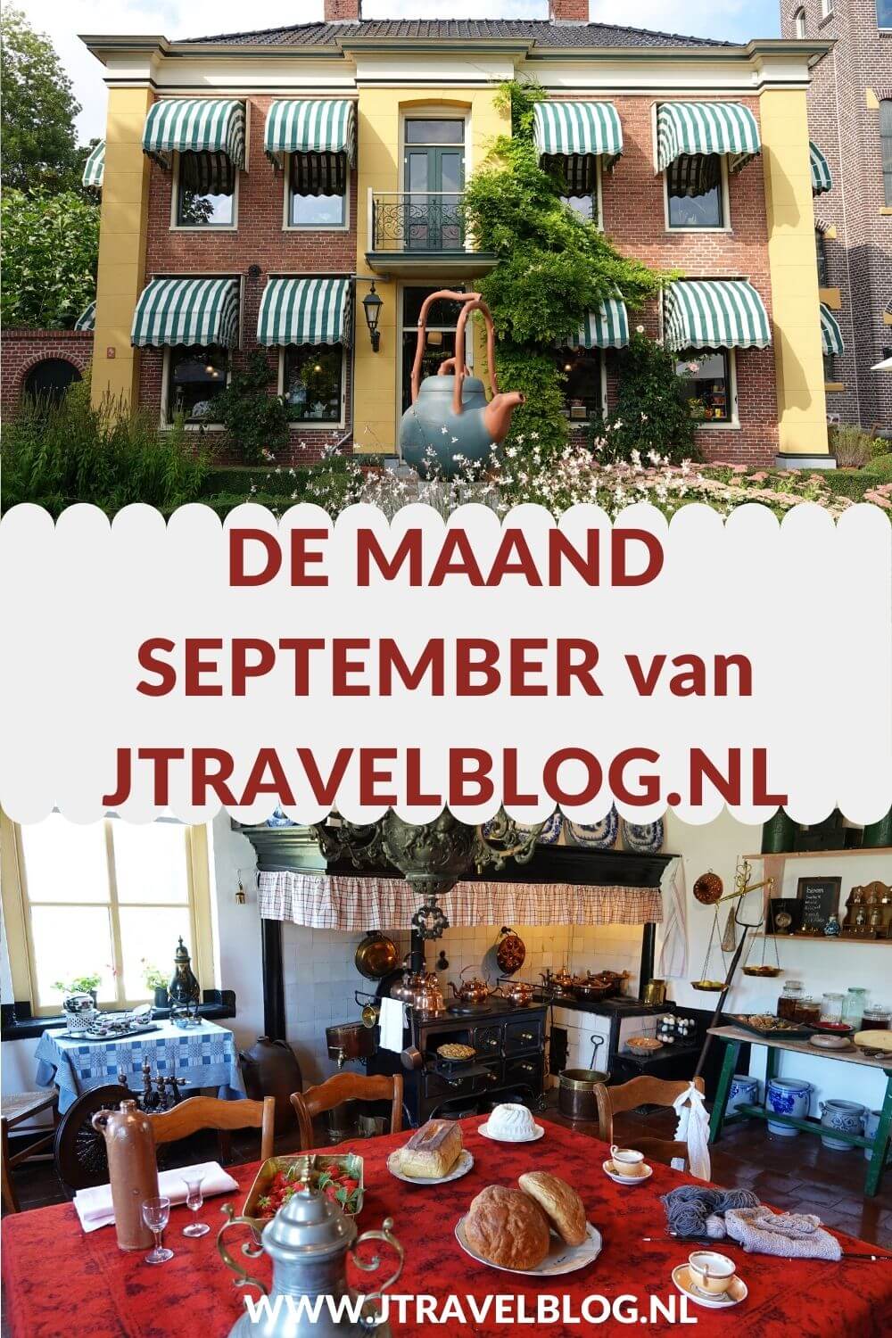 In september 2022 bezocht ik Museum Borg Verhildersum in Leens, De Theefabriek in Houwerzijl en de Historische Tuin Aalsmeer, ik liep de 19e etappe van het Westerborkpad van Hattem naar Station Zwolle en ik maakte weer een mooie wandeling in mijn favoriete wandelgebied: de Amsterdamse Waterleidingduinen. Meer hier over lees je in dit maandoverzicht. #maandoverzicht #september2022 #museumborgverhildersum #detheefabriek #historischetuinaalsmeer #westerborkpad #amsterdamsewaterleidingduinen #jtravel #jtravelblog