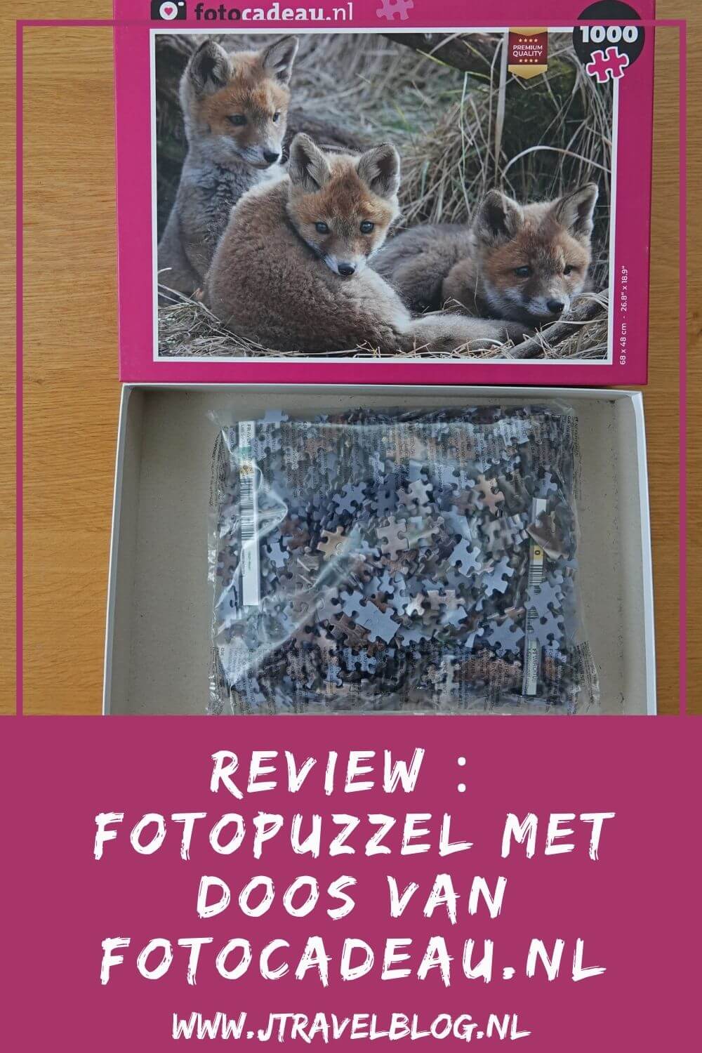 Van Fotocadeau.nl mocht ik in ruil voor een review een fotopuzzel met doos uitkiezen. Mijn review over de fotopuzzels van Fotocadeau.nl lees je op mijn website. Lees je mee en doe inspiratie op. #review #fotocadeau #fotopuzzel #jtravelblog #jtravel