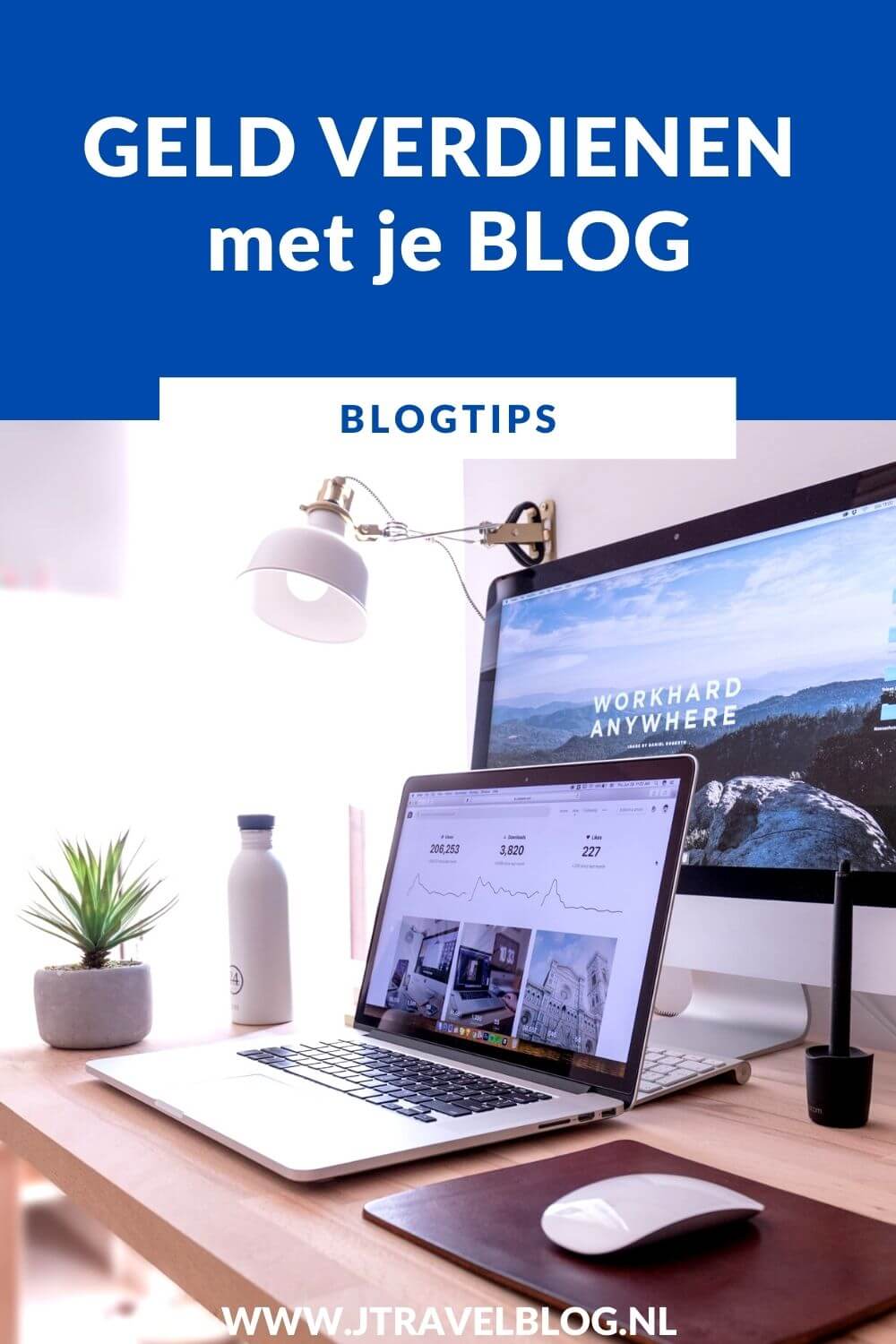 Het is mogelijk om je geld verdienen als blogger. In deze blog deel ik een aantal manieren waarop je geld kunt verdienen als blogger. #geldverdienenalsblogger #geldverdienenmetbloggen #jtravel #jtravelblog #affiliatemarketing #blogger #blogtips